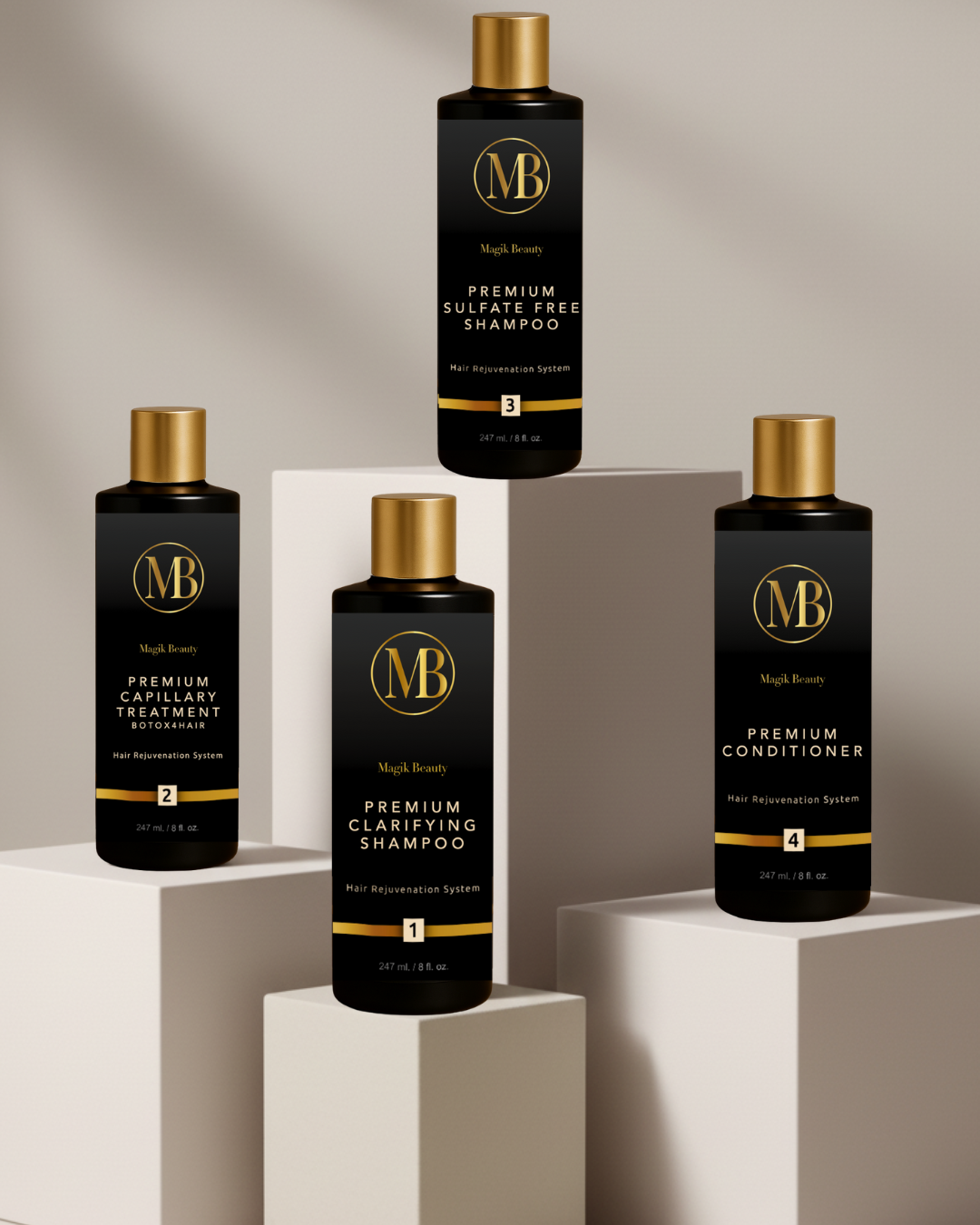 Premium 4 Step BTX4HAIR Complete Kit Treatment